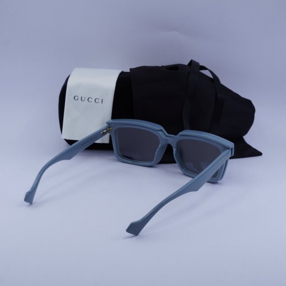 Gucci GG1543S 003 Square Sunglasses - Light Blue/Grey Blue - Picture 11 of 11